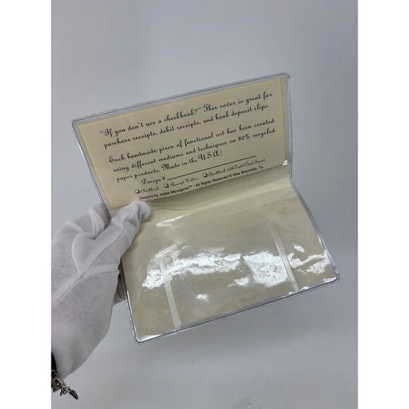 Zebra Wild Handcrafted Cash Wallet Checkbook Receipt Holder Misc. - Picture 8 of 9